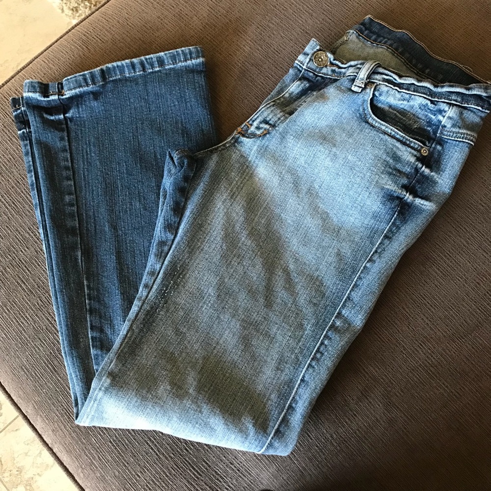 Lee distressed blue denim jeans